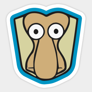 dumb monkey Sticker